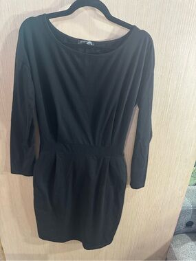 Women’s prettygarden Classic Black Long-Sleeve Women's Dress Size XL